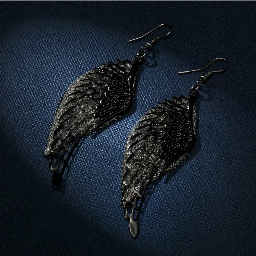 Angel Wings Hook Dangle Drop Earrings